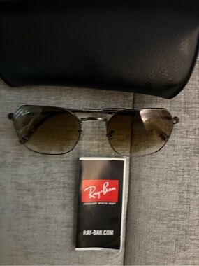 Ray-Ban Aviator Sunglasses - Silver Frame, Brown Lenses